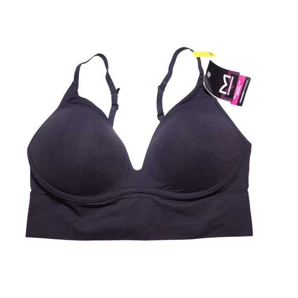 NWT Maidenform M Seamless Lift Bralette Sz M Black Wireless Convertible - Picture 2 of 7